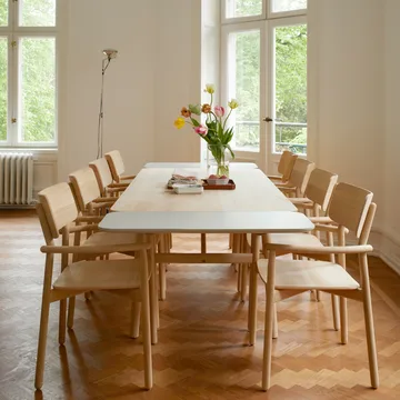 Hven matbord 94x190 cm - Vitoljad ek - Fritz Hansen