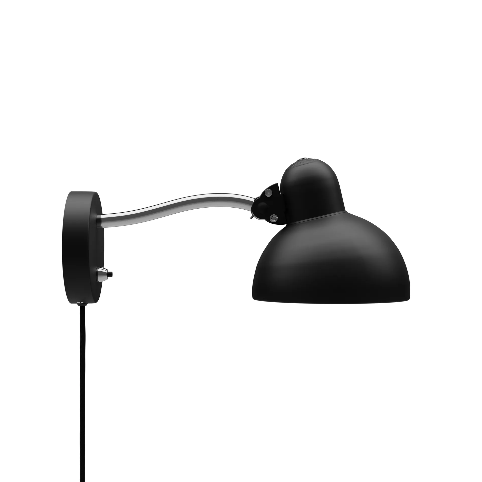 Kaiser Idell 6567-W vägglampa, Matt black Fritz Hansen