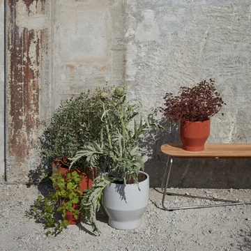 Lilium bänk - Teak, rostfritt stål - Fritz Hansen