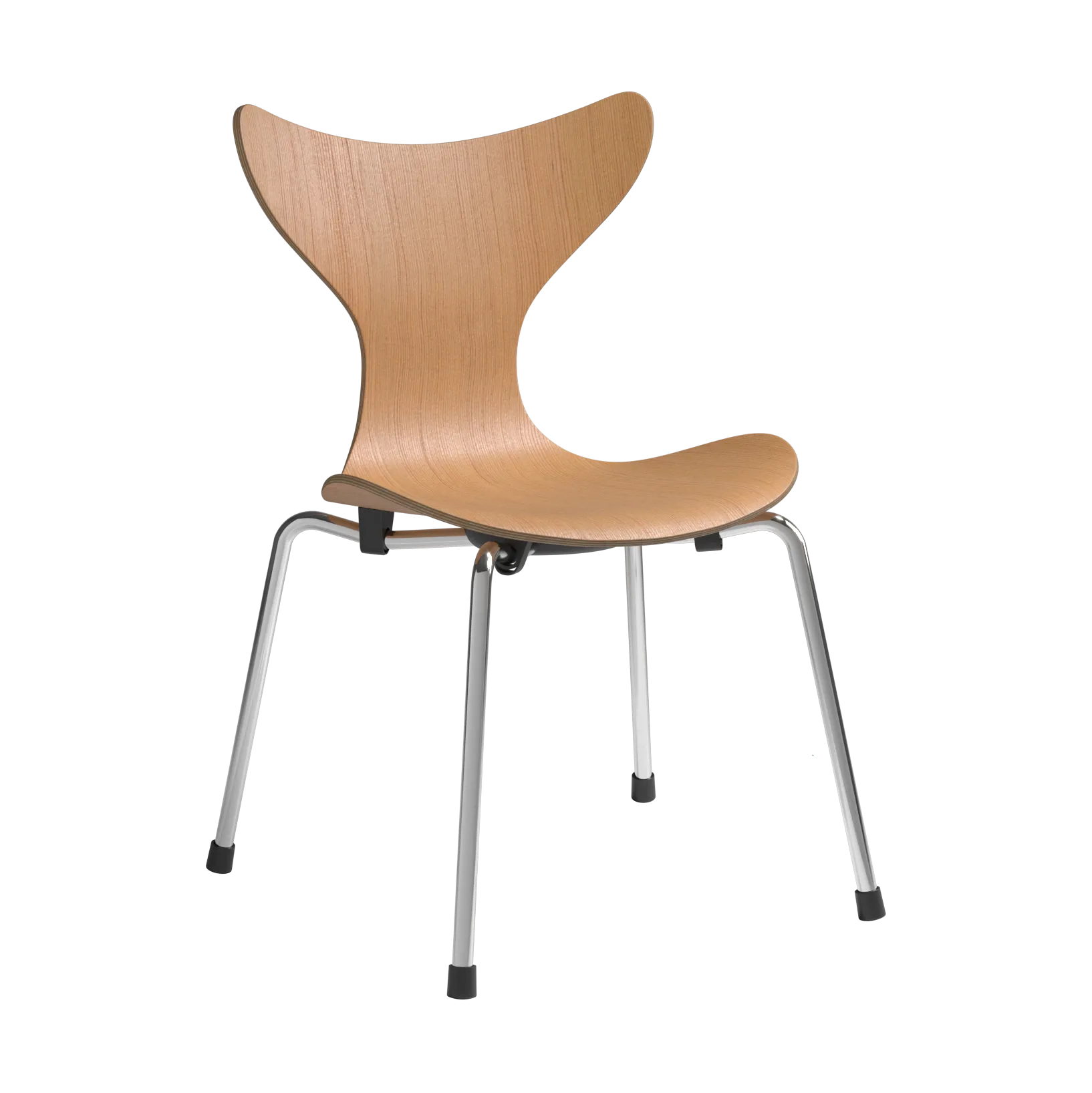 Liljan barnstol, Oregon pine-krom Fritz Hansen