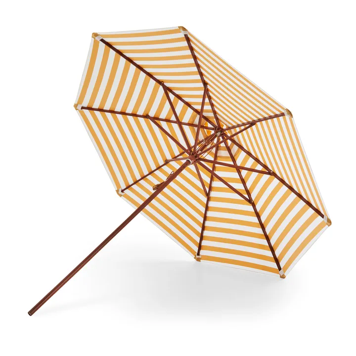 Messina parasoll - Golden Yellow Stripes Ø270 cm - Fritz Hansen