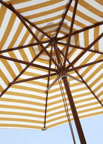 Messina parasoll - Golden Yellow Stripes Ø270 cm - Fritz Hansen