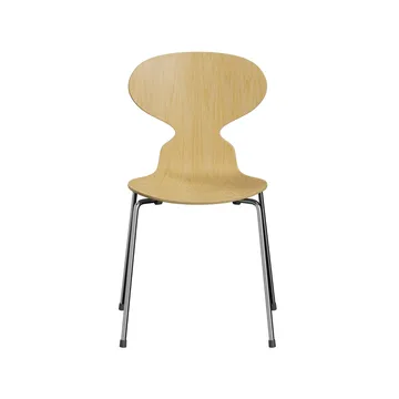 Myran 3101 stol - Ask lack, kromat stålstativ - Fritz Hansen