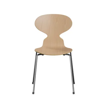 Myran 3101 stol - Bok klarlack, kromat stålstativ - Fritz Hansen