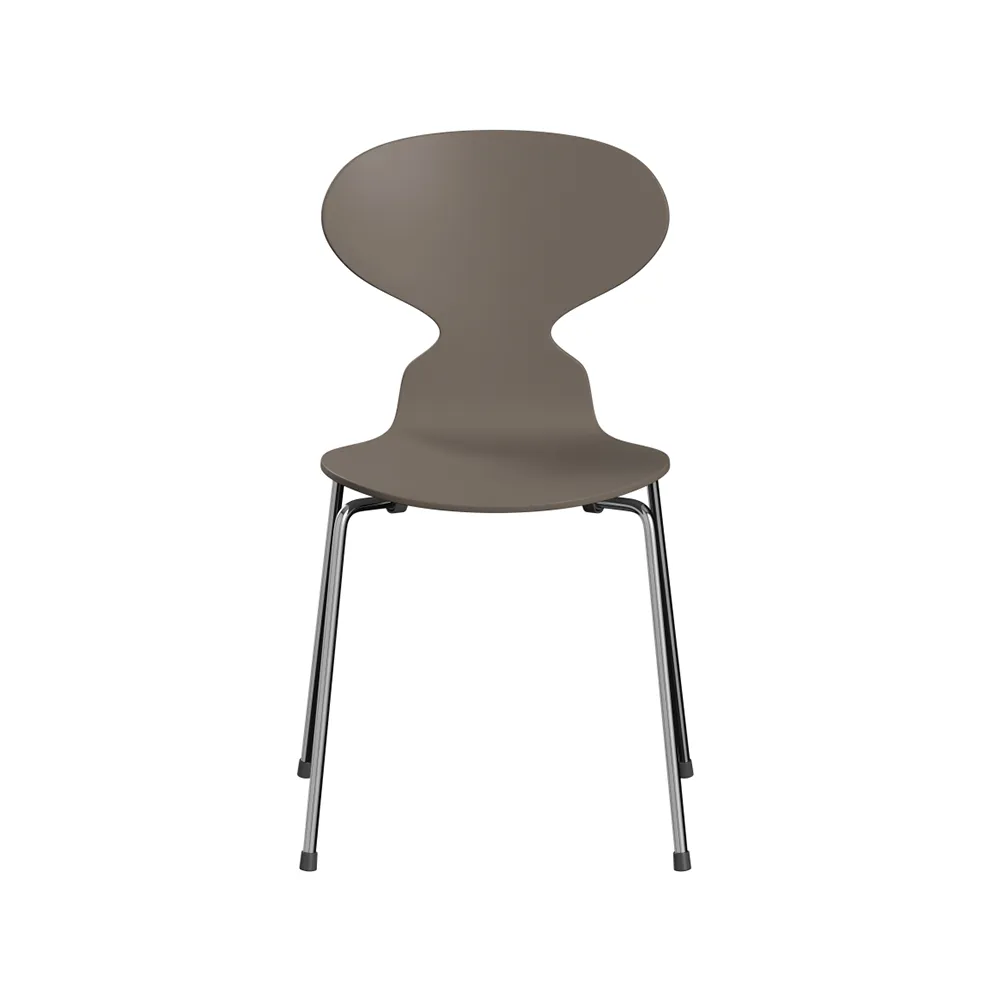 Myran 3101 stol, Deep clay, lackad, kromat stålstativ Fritz Hansen