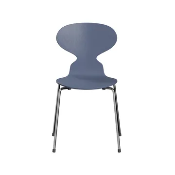 Myran 3101 stol - dusk blue, målad ask, kromat stålstativ - Fritz Hansen