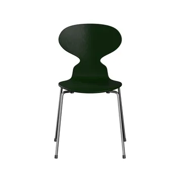 Myran 3101 stol - Evergreen, målad ask, kromat stålstativ - Fritz Hansen