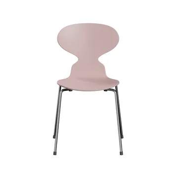 Myran 3101 stol - Pale rose, lackad, kromat stålstativ - Fritz Hansen