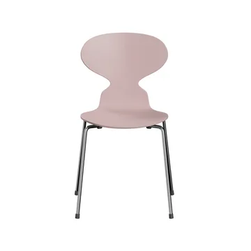 Myran 3101 stol - Pale rose, målad ask, kromat stålstativ - Fritz Hansen