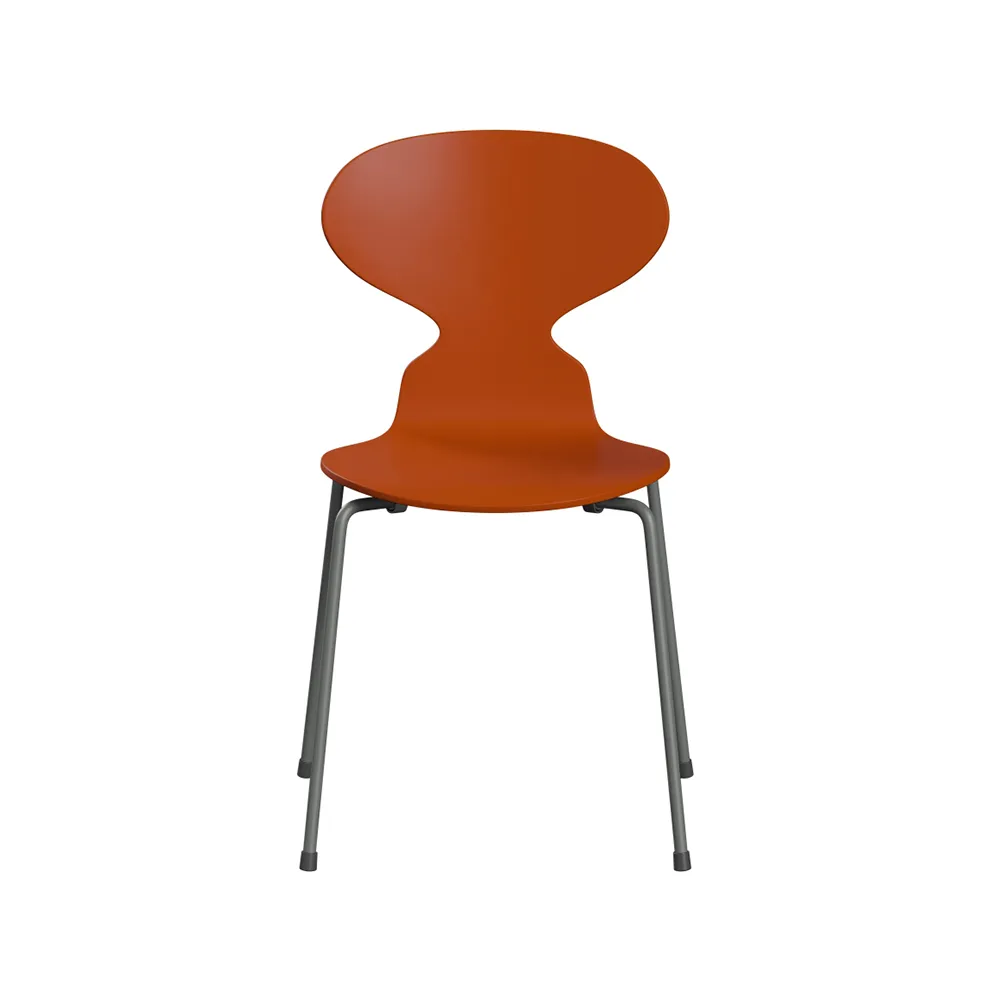 Myran 3101 stol, Paradise orange, silvergrått stativ Fritz Hansen