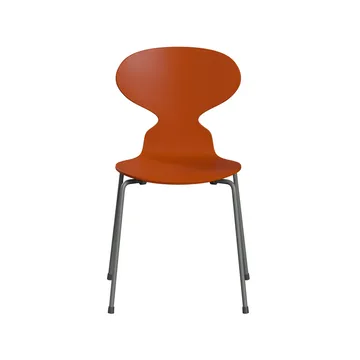 Myran 3101 stol - Paradise orange, silvergrått stativ - Fritz Hansen