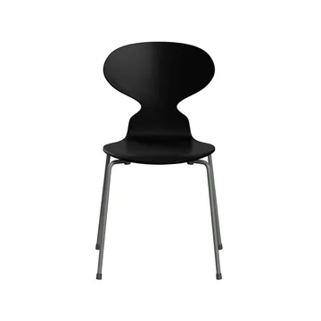 Myran 3101 stol - Svart, silvergrått stativ - Fritz Hansen