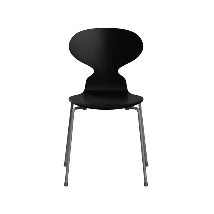 Myran 3101 stol - svart, silvergrått stativ - Fritz Hansen