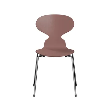 Myran 3101 stol - Wild rose, målad ask, kromat stålstativ - Fritz Hansen