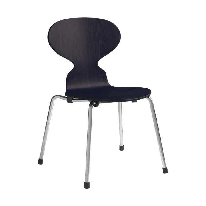Myran barnstol - Midnight blue målad ask-krom - Fritz Hansen