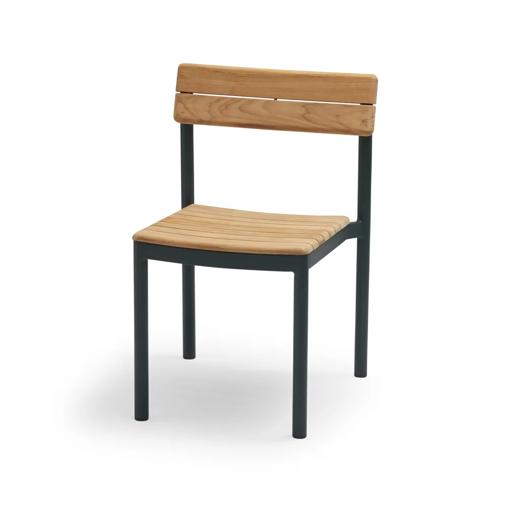 Pelagus stol teak, Hunter green Fritz Hansen