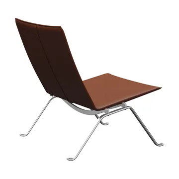 PK22 fåtölj - Aura cognac läder-rostfritt stål - Fritz Hansen