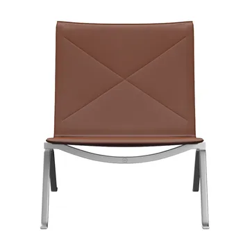 PK22 fåtölj - Aura cognac läder-rostfritt stål - Fritz Hansen