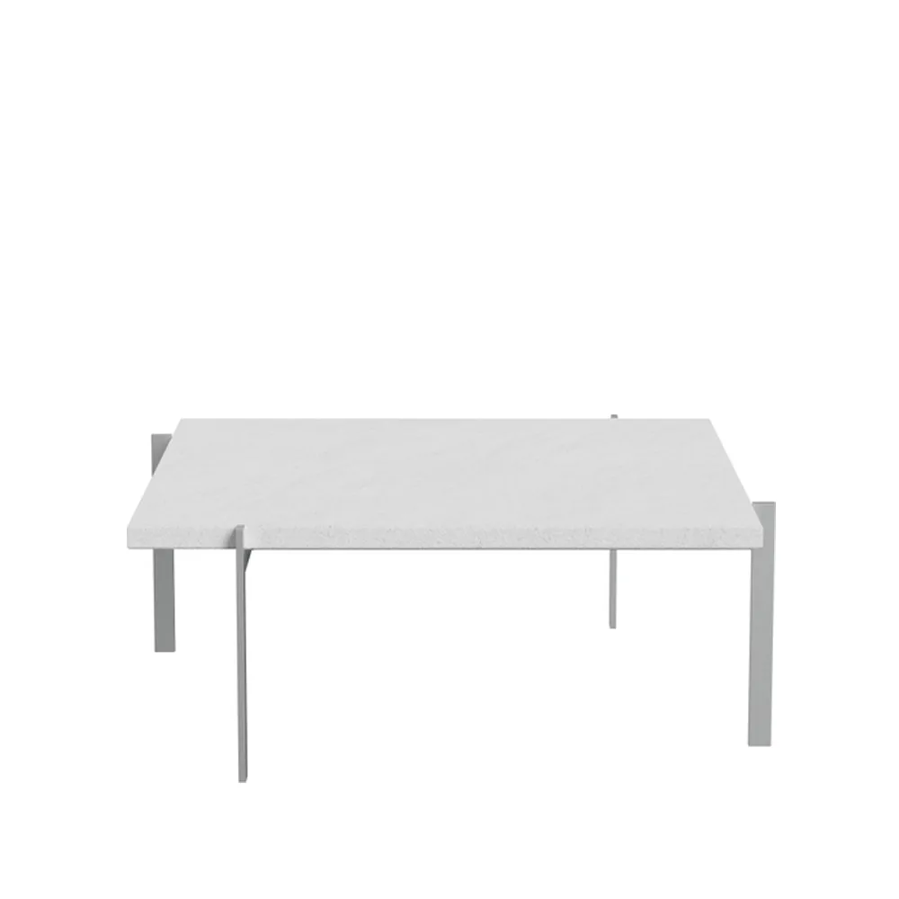 PK61 soffbord, Rolled white marble Fritz Hansen
