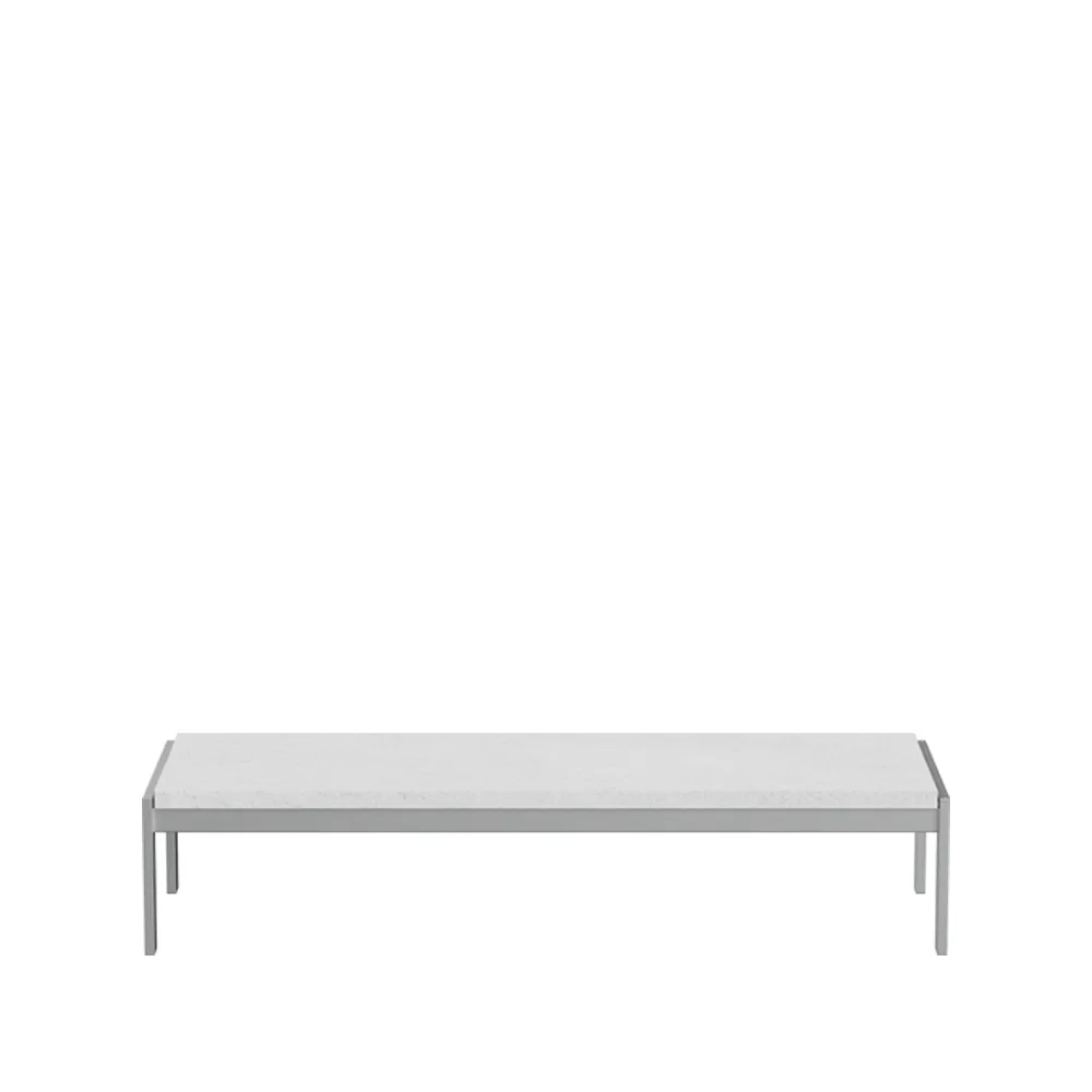 PK62 soffbord, Marble-brushed stainless steel Fritz Hansen