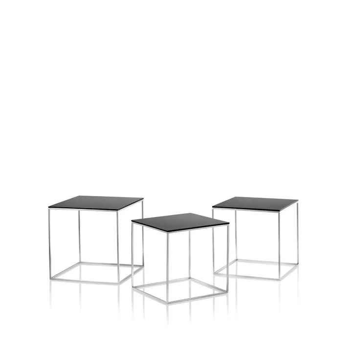PK71 satsbord - Black acrylic-stainless steel - Fritz Hansen