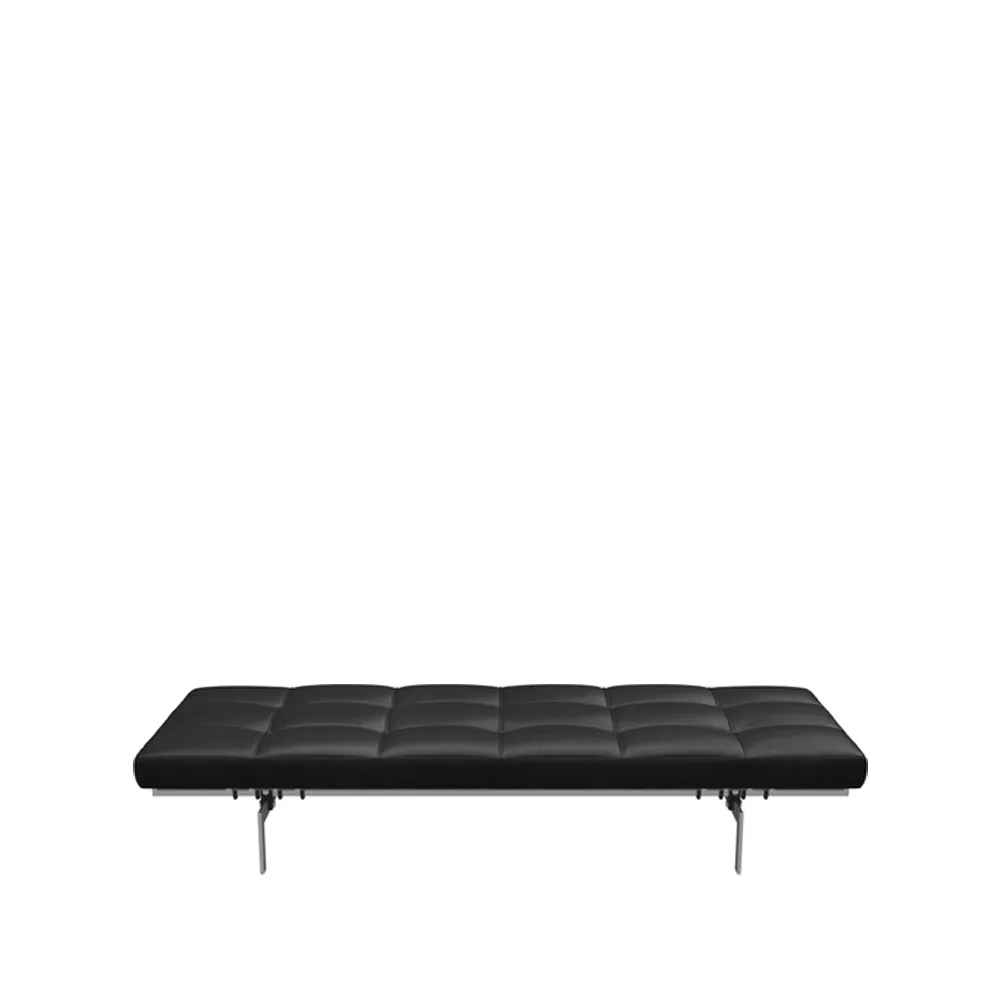 PK80 dagbädd, Leather grace black 190 cm Fritz Hansen