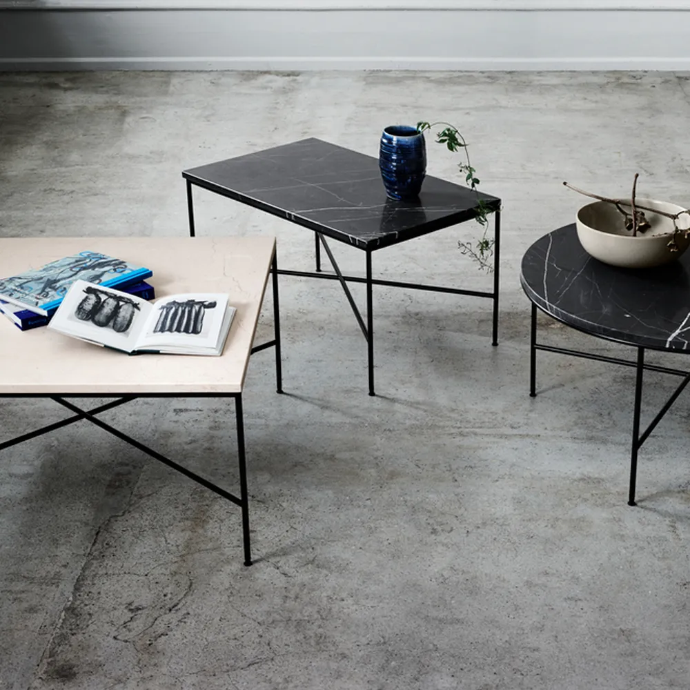 Planner MC320 soffbord, Marble charcoal-black Fritz Hansen