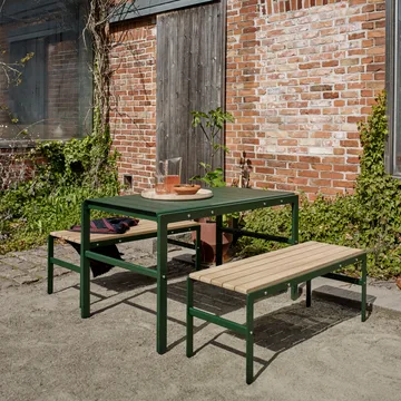 Reform bänk - Teak, anthracite svart stativ - Fritz Hansen