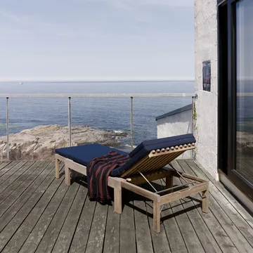 Riviera dyna till solsäng - Tyg outdoor textile golden yellow stripe - Fritz Hansen