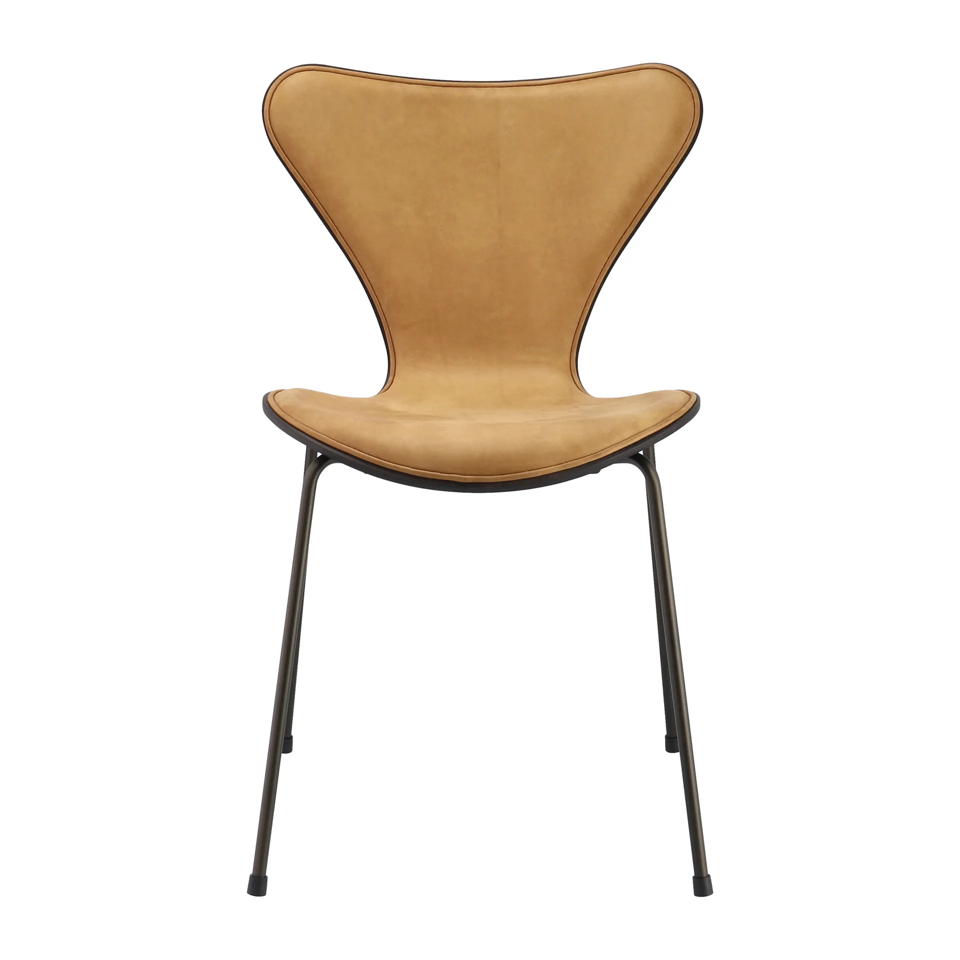 Sjuan 3107 framsidesklädd Stol Special Edition, Dunes Cognac-brown Fritz Hansen