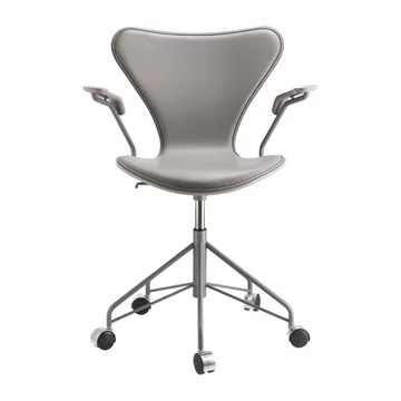 Sjuan 3217 framsidesklädd kontorsstol - Ash deep clay-Grey-Grey - Fritz Hansen