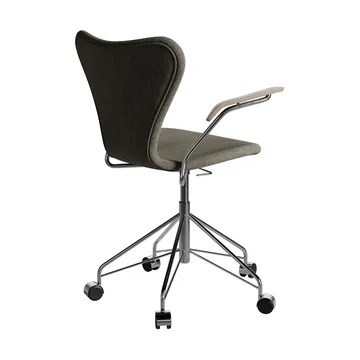 Sjuan 3217 kontorstol - Tyg Clay 09 Light sand-krom - Fritz Hansen
