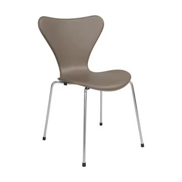 Sjuan Tailored stol - Harness Leather Slate Grey-chrome - Fritz Hansen
