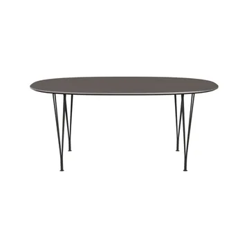 Superellipse B616 matbord 170x100 cm - Grey laminate-alu-wam graphite - Fritz Hansen