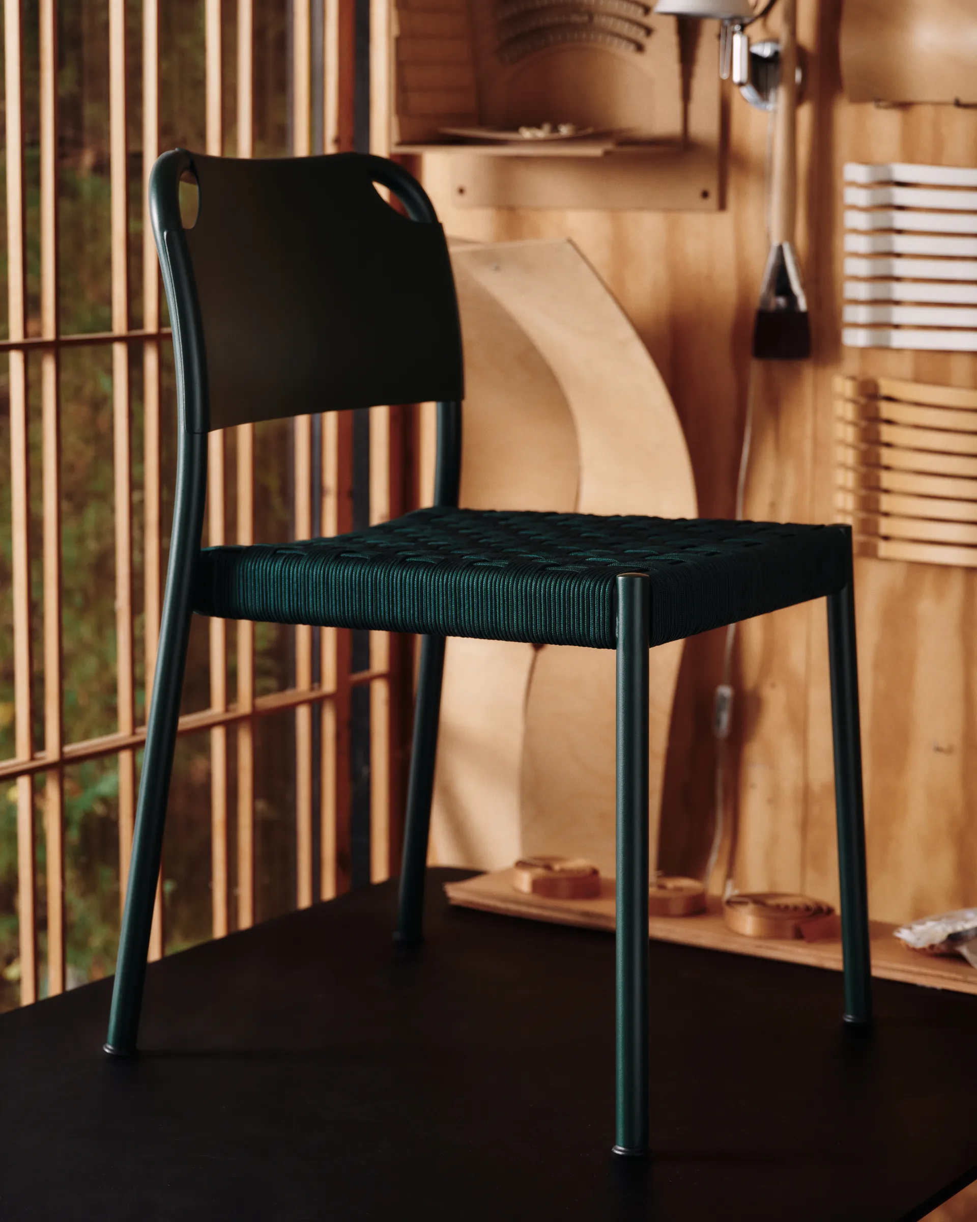 Vind stol, Hunter green (green) Fritz Hansen