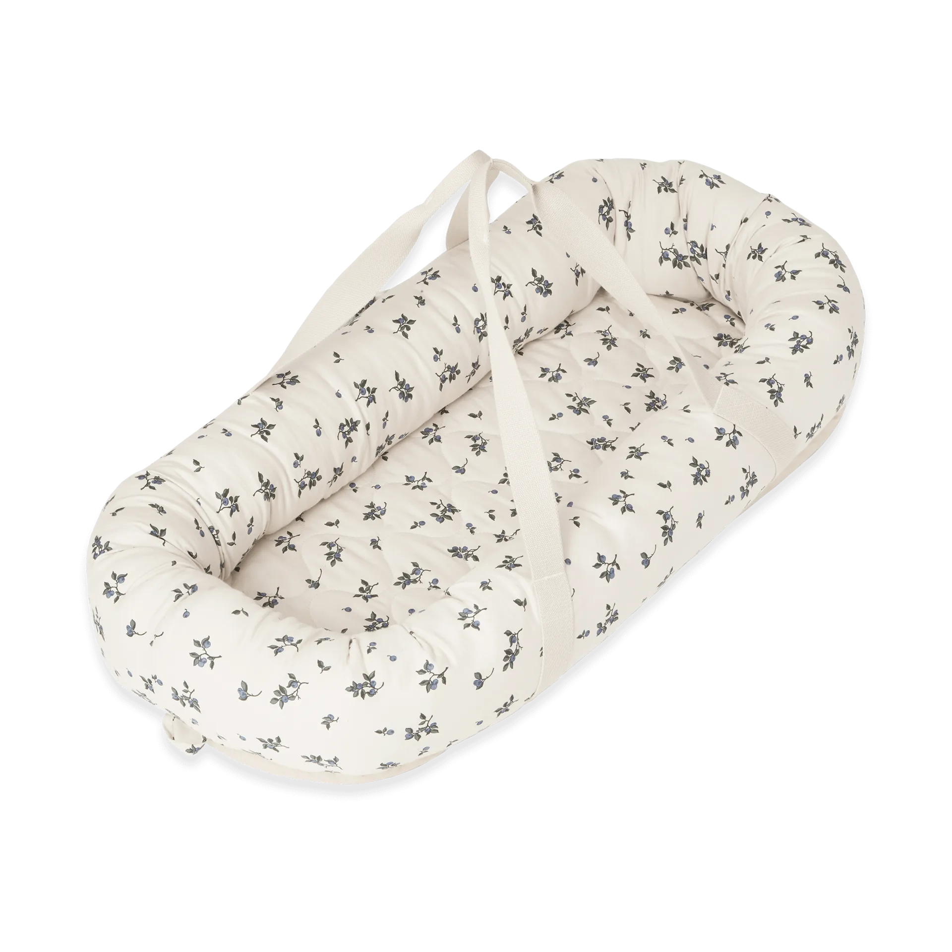 Blueberry satin quiltad babynest, 43x87x16 cm Garbo&Friends