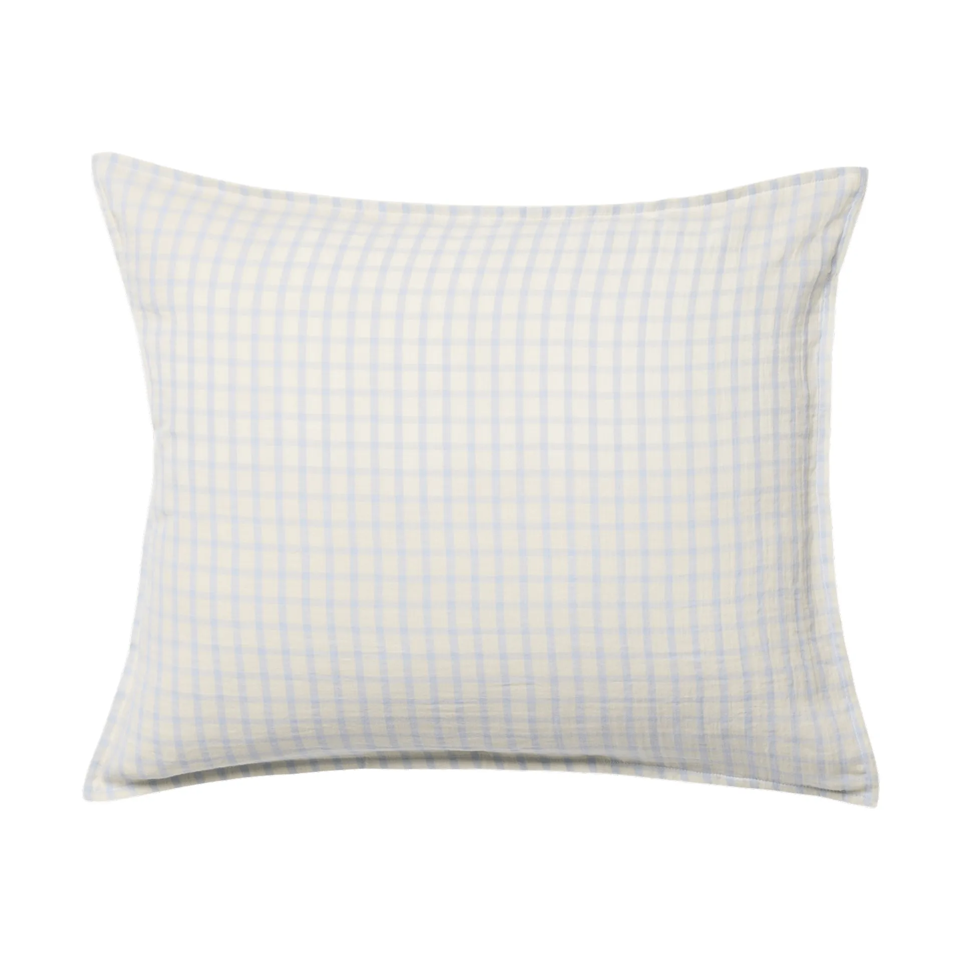 Gingham Sky Blue Muslin örngott, Sky 80x80 cm Garbo&Friends