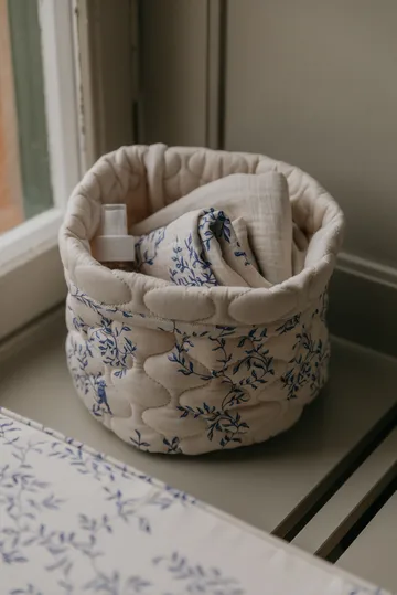 Jardim Satin quiltad korg 2 delar - 20xØ20 cm + 30xØ30 cm - Garbo&Friends