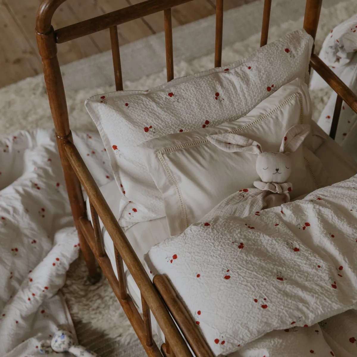 Pearl Ladder Lace bäddset baby, 70x80 cm/28x35 cm Garbo&Friends