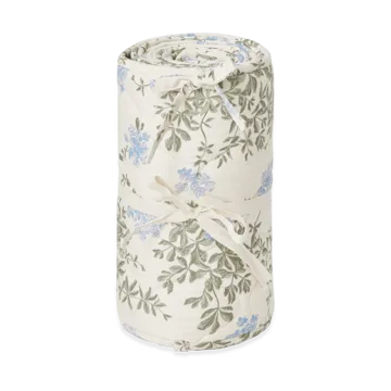 Plumbago satin quiltad spjälsängsskydd - 30x360 cm - Garbo&Friends