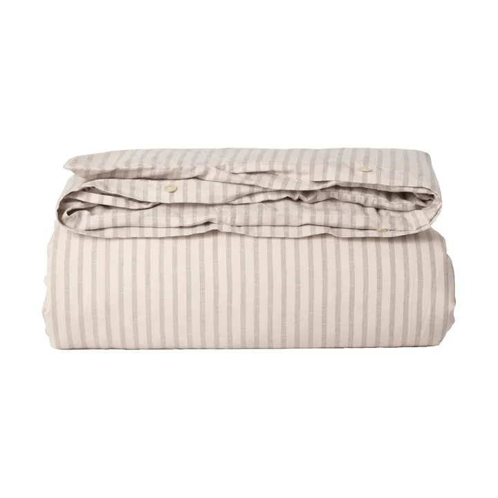 Stripe Mauve Muslin påslakan - 135x200 cm - Garbo&Friends