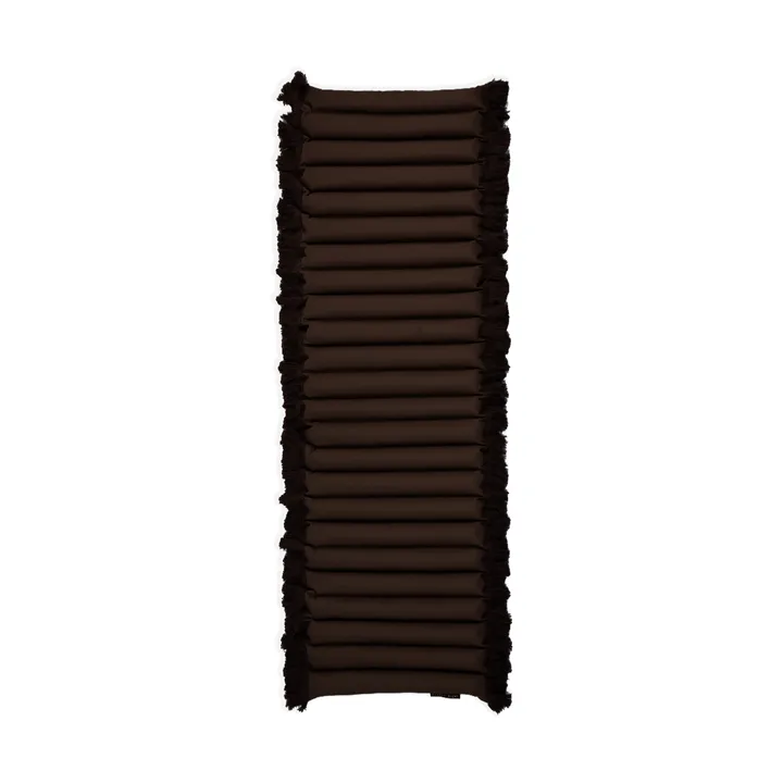 Garden Glory sittdyna med fransar - Brun, brun frans, 38x120 cm - Garden Glory