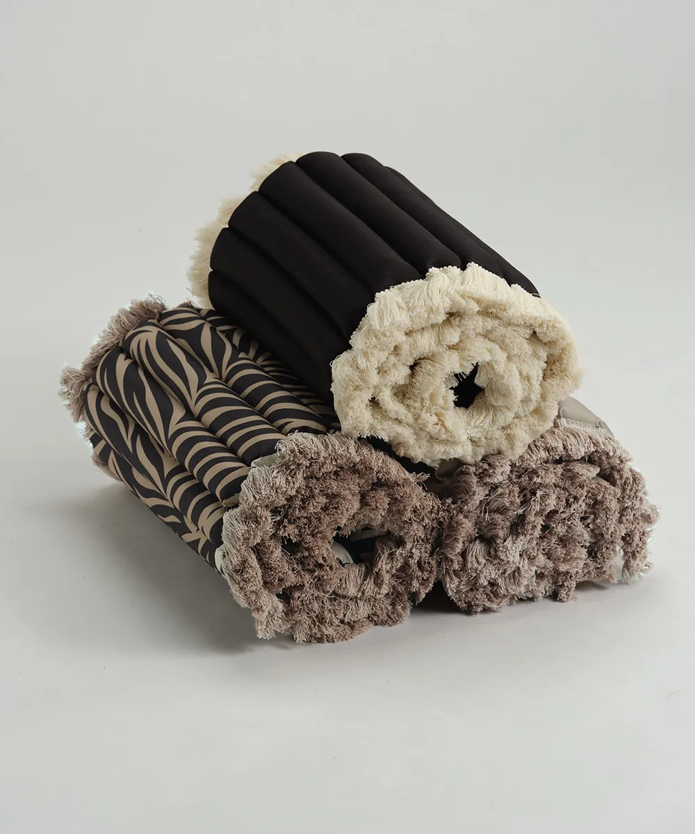 Garden Glory sittdyna med fransar, Brun, brun frans, 38x120 cm Garden Glory