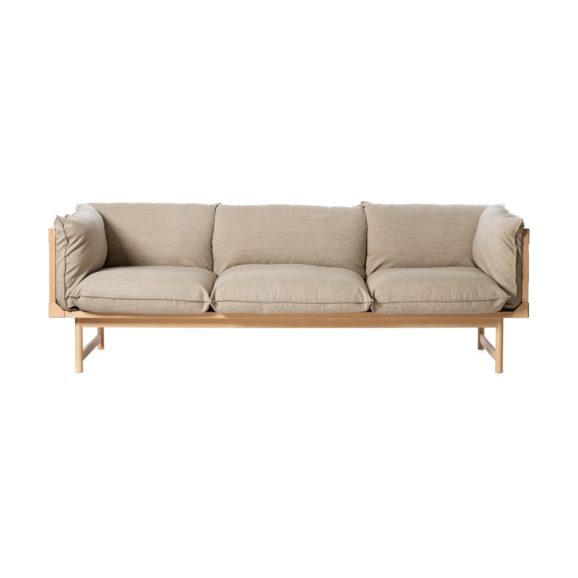 Bleck 3-sits soffa, Bok-white-foss 0212 Gärsnäs