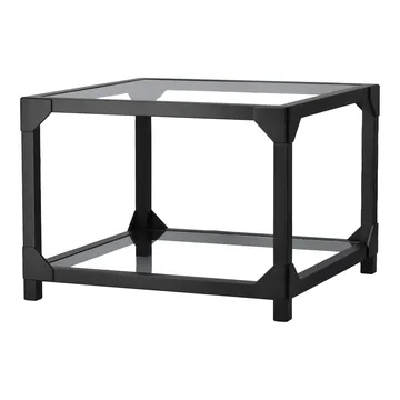 Bleck Soffbord 55x55 cm glas - Bok-svart bets - Gärsnäs