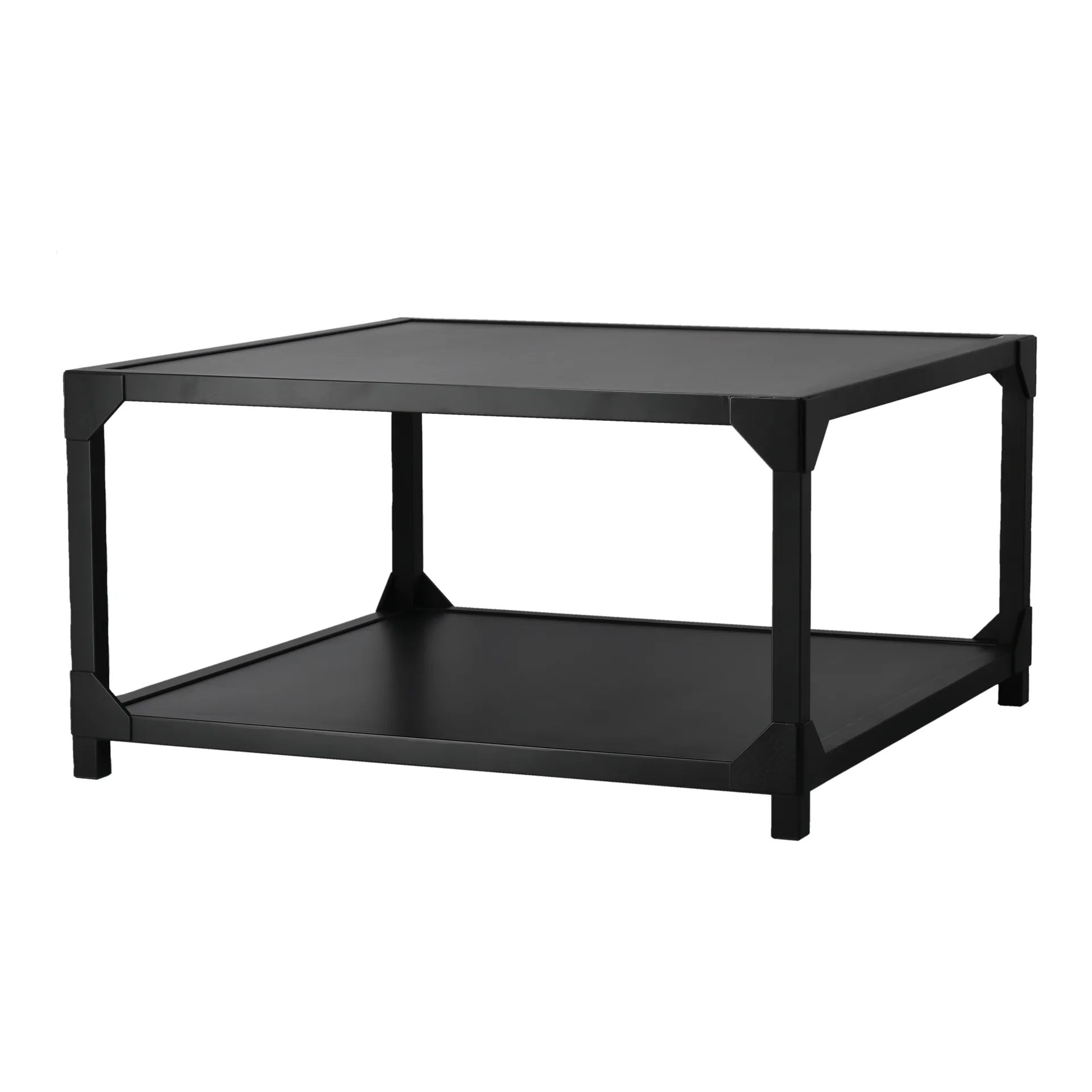 Bleck Soffbord 75x75 cm fanér, Bok-svart bets Gärsnäs