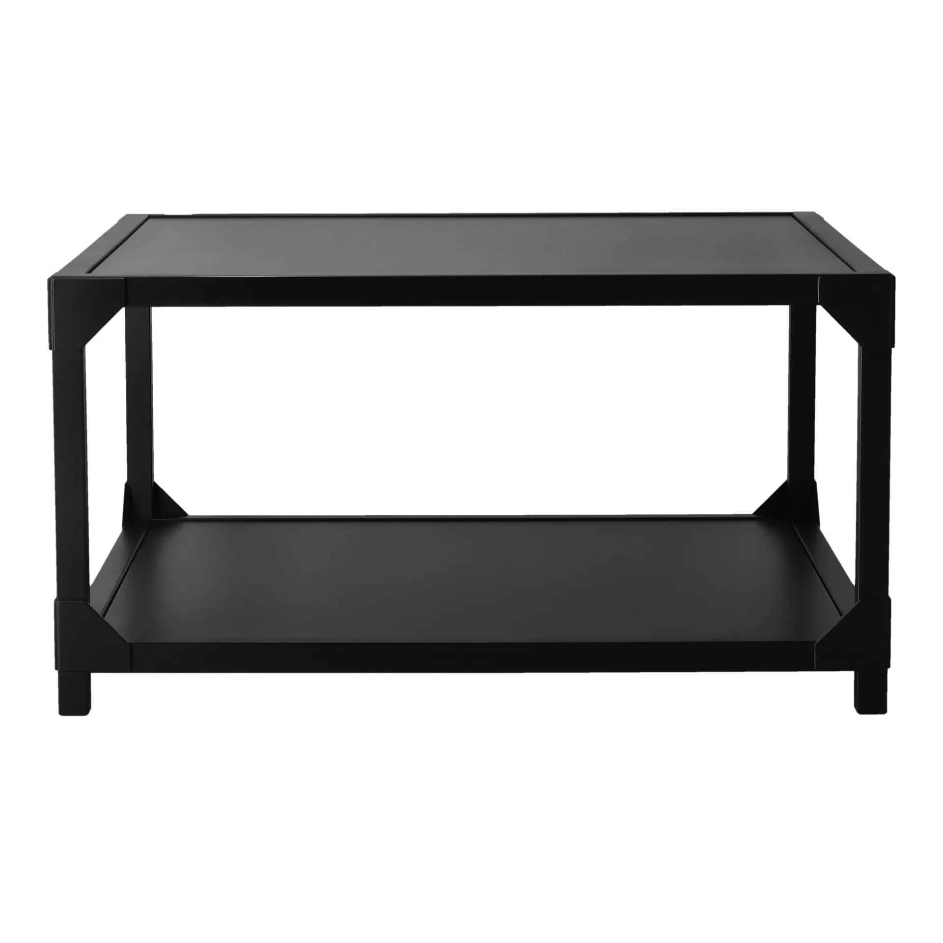 Bleck Soffbord 75x75 cm fanér, Bok-svart bets Gärsnäs