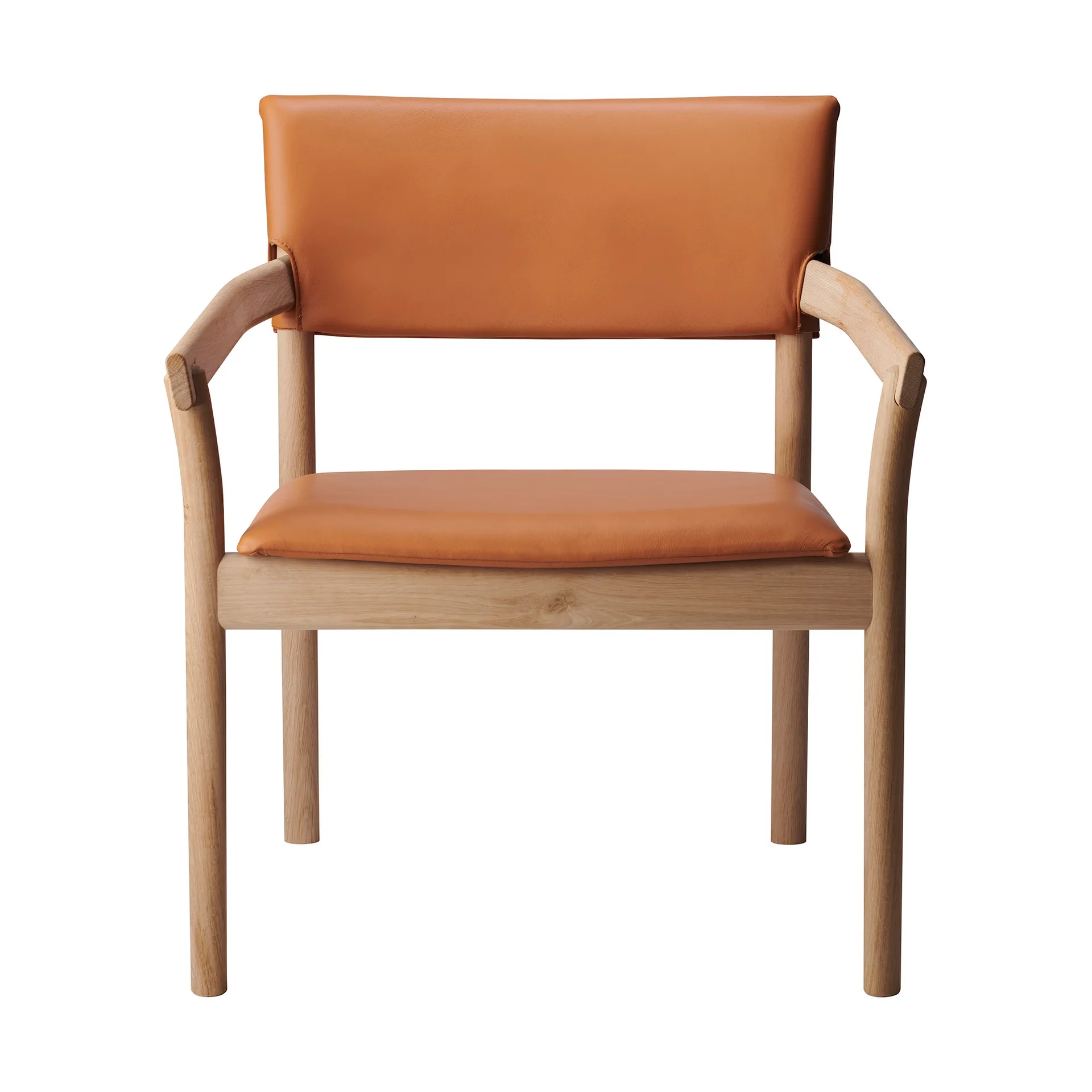 Vyn fåtölj klädd rygg och sits, Monocoat natural-Elmosoft 43283 Gärsnäs
