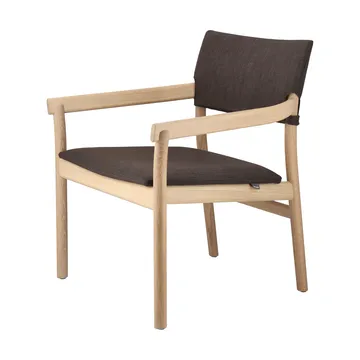 Vyn fåtölj klädd rygg och sits - Monocoat natural-Lido 46 mole - Gärsnäs