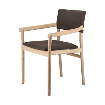 Vyn karmstol klädd rygg och sits - Monocoat natural-Lido 46 mole - Gärsnäs